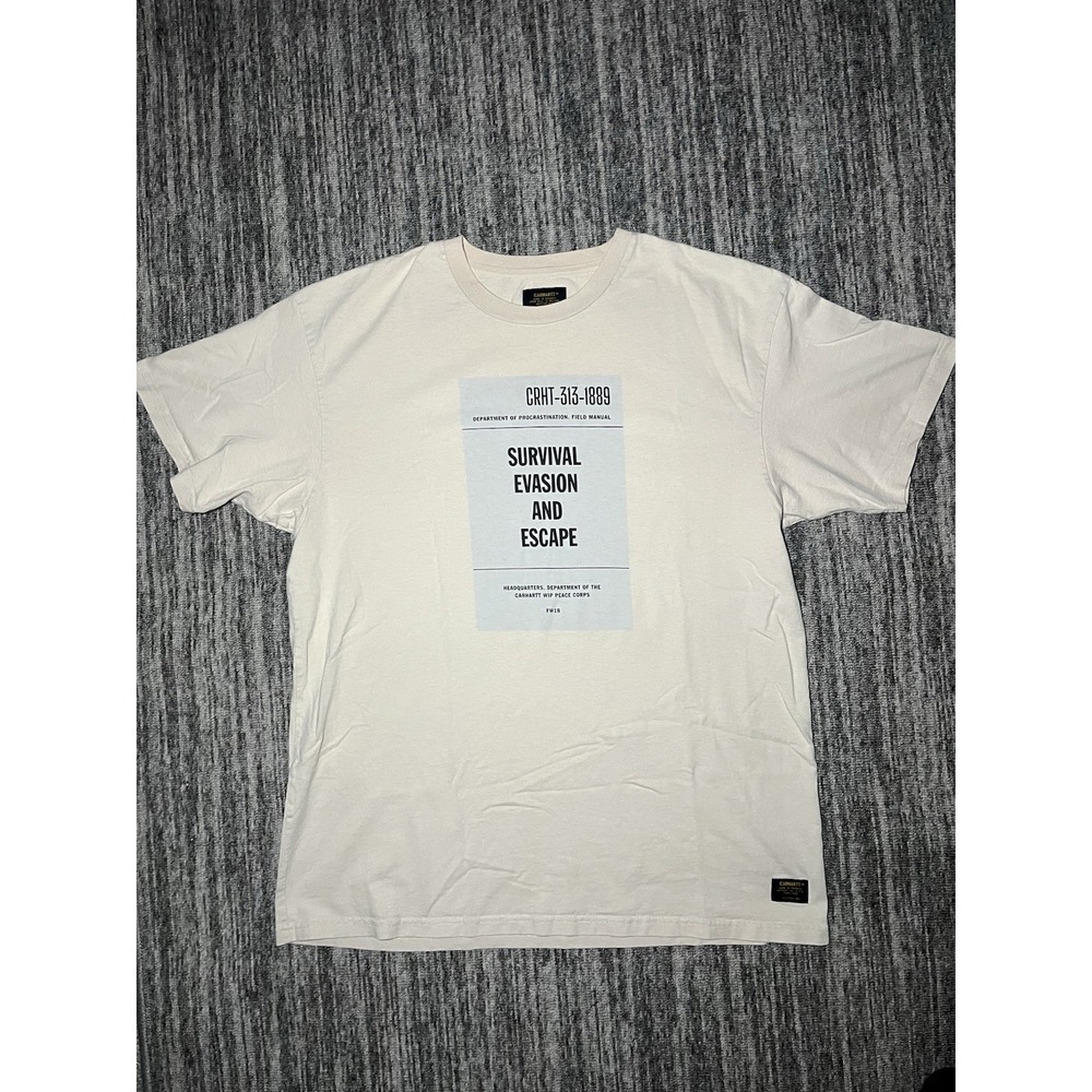 Carhartt WIP Work In Progress T-Shirt Size XL White